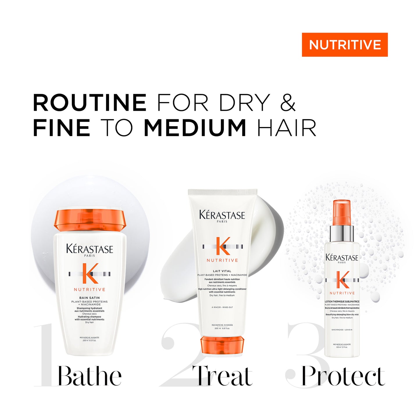 Nutritive Routine for Dry, Fine To Medium Hair
