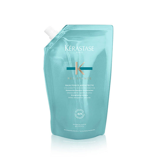 Resistance Bain Force Architecte Shampoo Refill Pouch for Damaged Hair 500ml