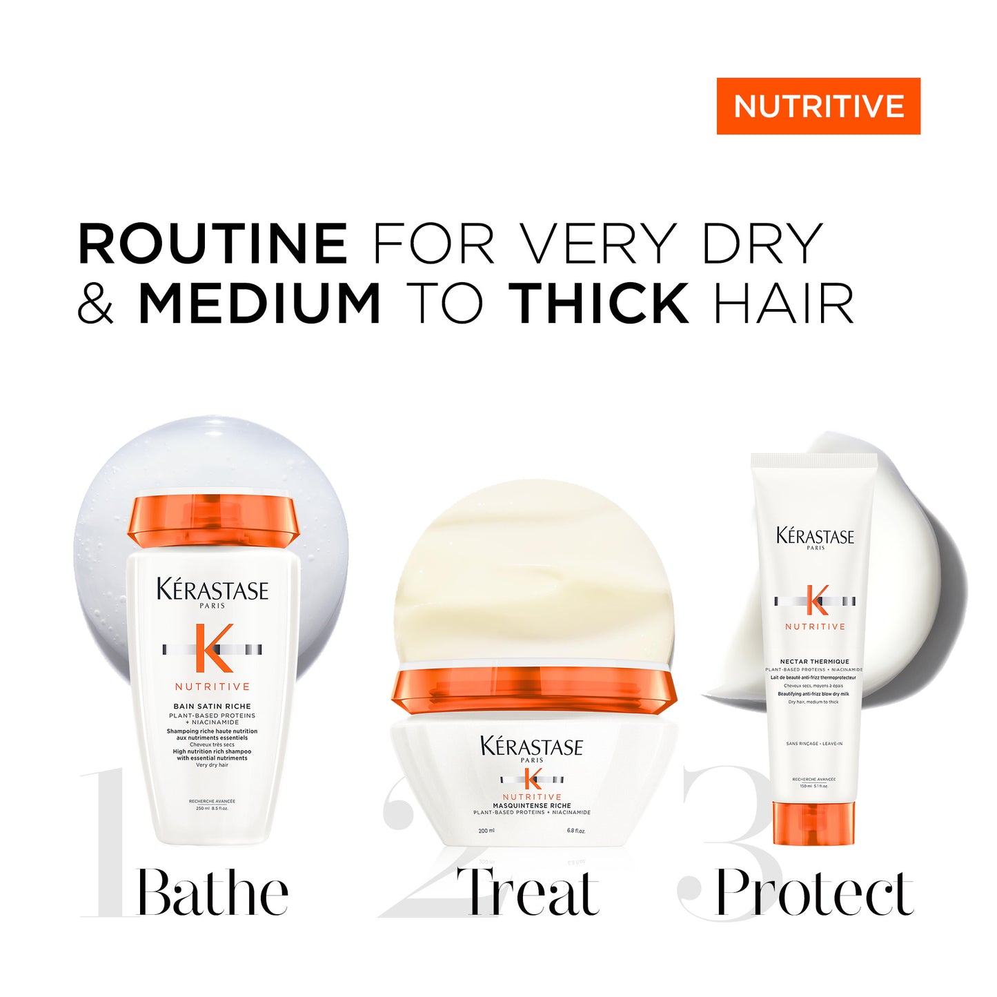 Nutritive Routine for Very Dry, Medium to Thick Hair